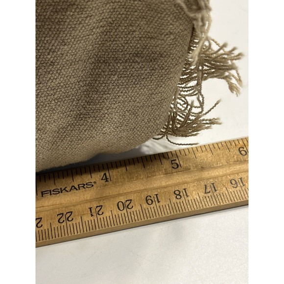 NWT Myra Bags Upcycled Canvas Handbag Sel De Mer Beige Fringe Tote Leather - Picture 14 of 16